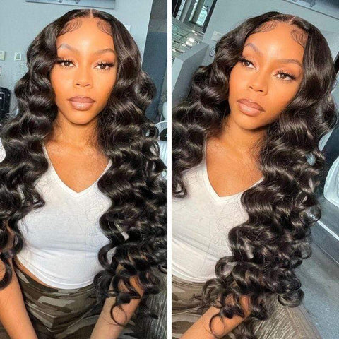 "Janeen Veronica"  Loose Deep Wave Lace Frontal Wig. 250% Density. Affordable Lace Frontal Wig.